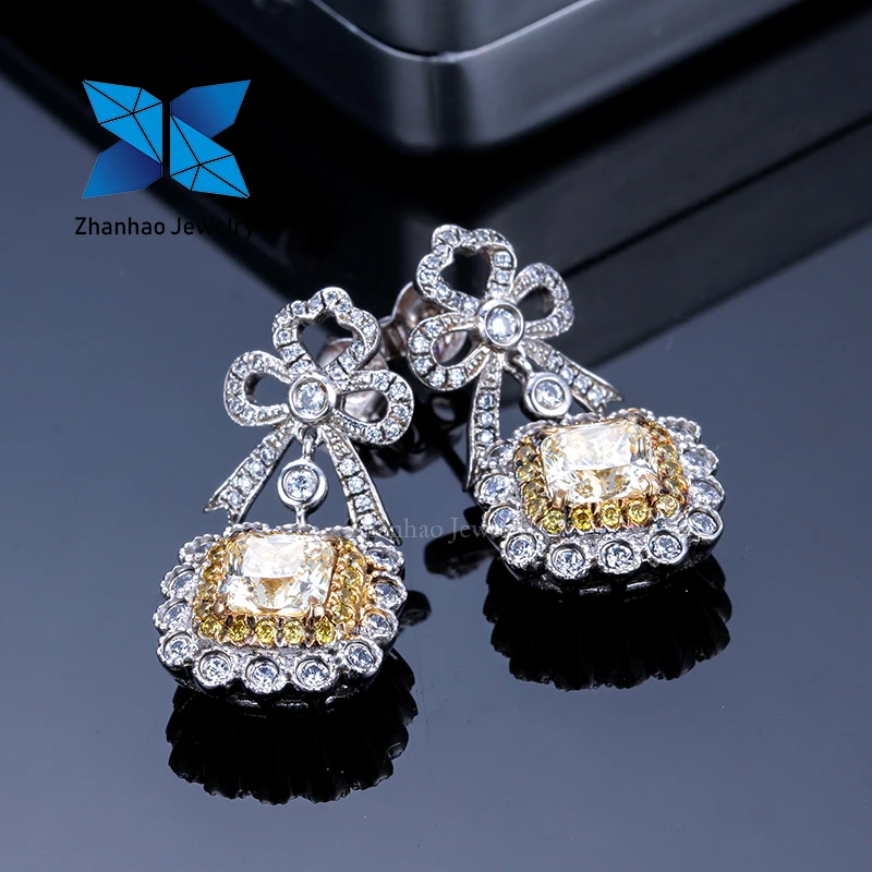 Ювелирные изделия Zhanhao жёлтые бриллианты имитация луковистой резки новейшие