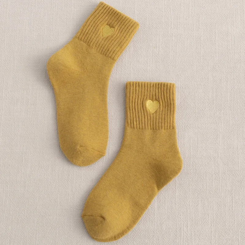 New Autumn And Winter Fashion Women's Socks College Style Sex Heart Thorn Ball Trendy Cotton Ladies All-match Socks