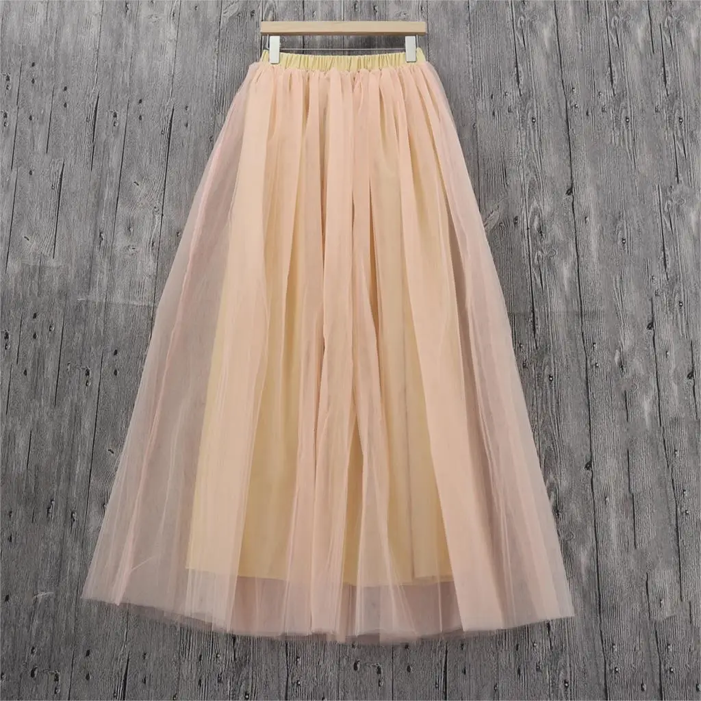 Изящные длинные тюлевые юбки на заказ румяна белая секретная мягкая фатиновая
