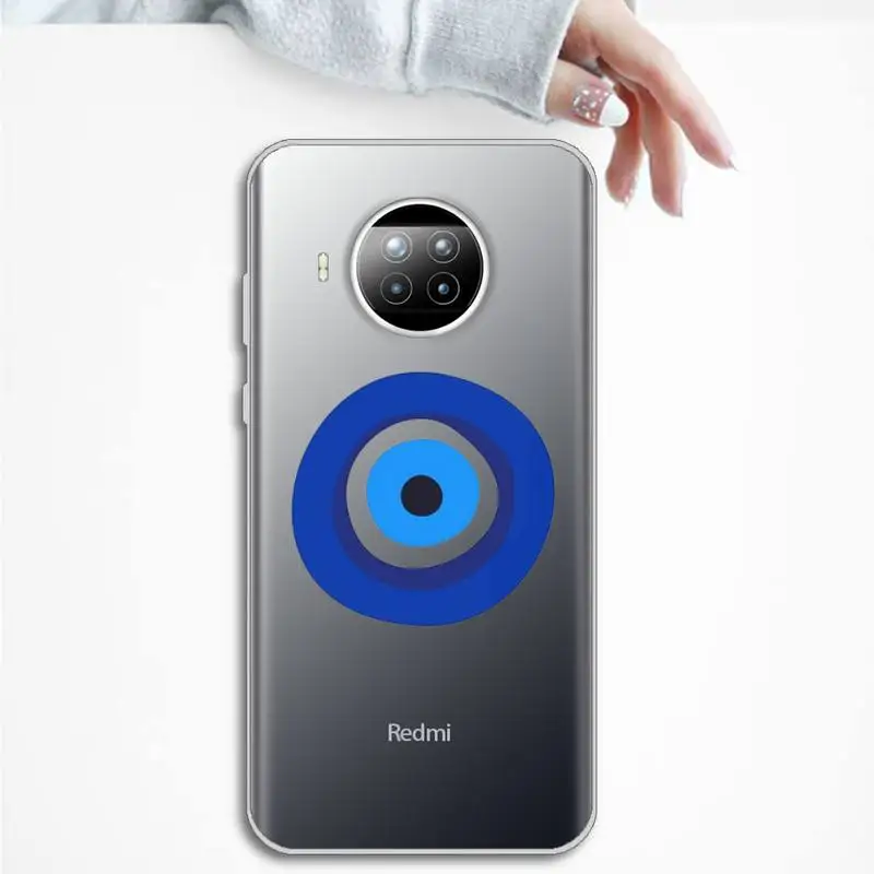 

Evil eye Phone Case Transparent Clear for Xiaomi Redmi note 10 t 8 9 pro lite 11