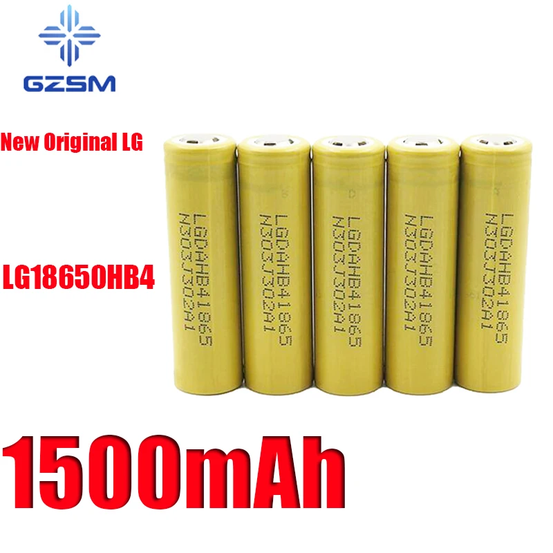 GZSM 18650 Аккумулятор для LG LG18650HB4 1500mAh 3 7 V 30A аккумуляторная батарея фонарика