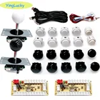 Набор для сборки аркадных игр, 2 игрока, с нулевой задержкой, usb-кодировщик, копия, джойстик sanwa, 30 м, аркадные кнопки для ПК, ps3, игровой консоли Пандоры