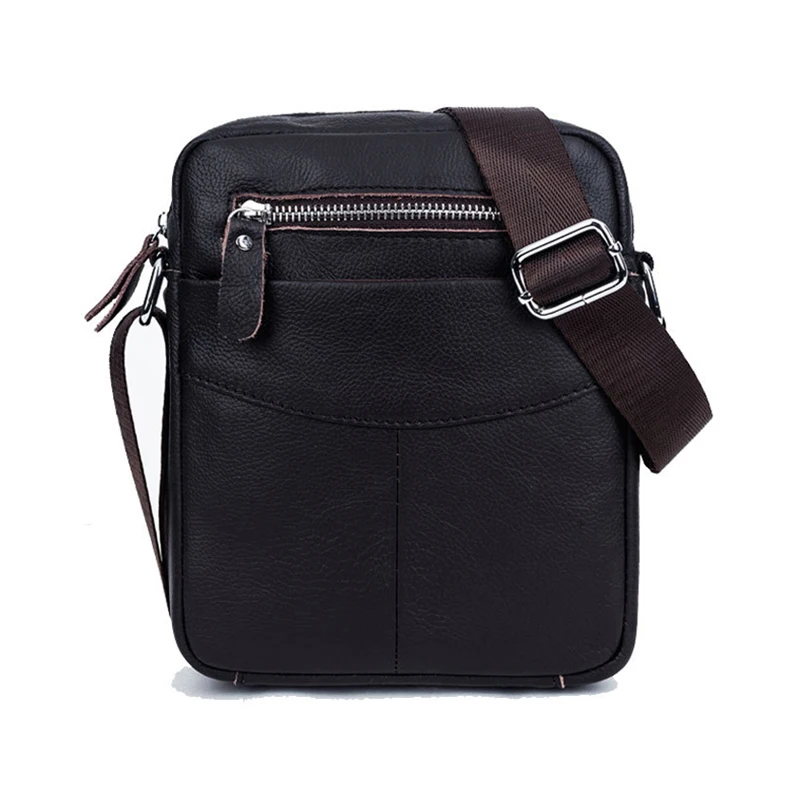 Сумка-мессенджер мужская из натуральной кожи брендовая деловая Повседневная