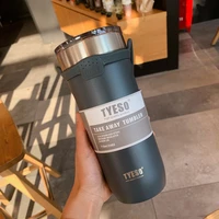 510710ml thermos flask double stainless steel coffee mug thickened big car thermos mug travel thermo cup thermosmug for gifts