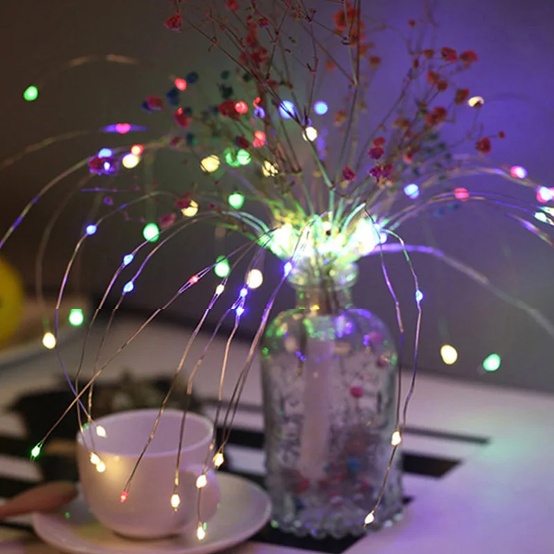 Novel LED Fairy Lights 8 Modes Dimmable StringLights with Remote Control for Party Home Outdoor Shipping | Лампы и освещение