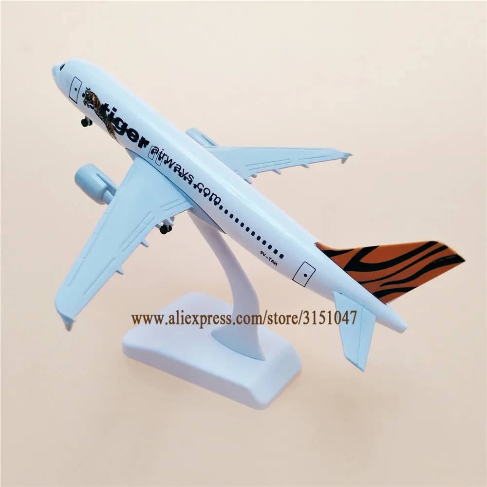 20 см металлическая модель самолета Air Singapore Tiger Airways Airbus 320 A320 Airlines сплав W подставка