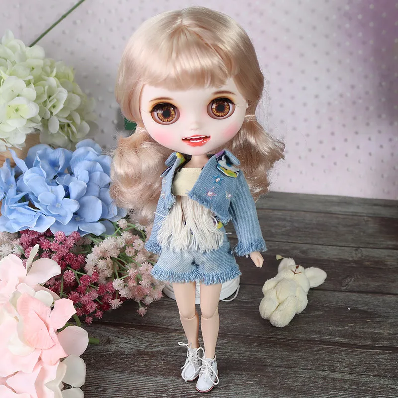 Кукла ICY 1/6 мягкие кудрявые волосы белая кожа 30 см шарнирное тело резные губы