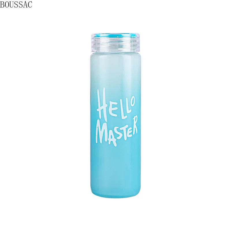 

Home Outdoor Gradient Color Colorful Frosted Glass Water Cup Sports Cup Handy Cup Creative Advertising Gift Cup Student Cup