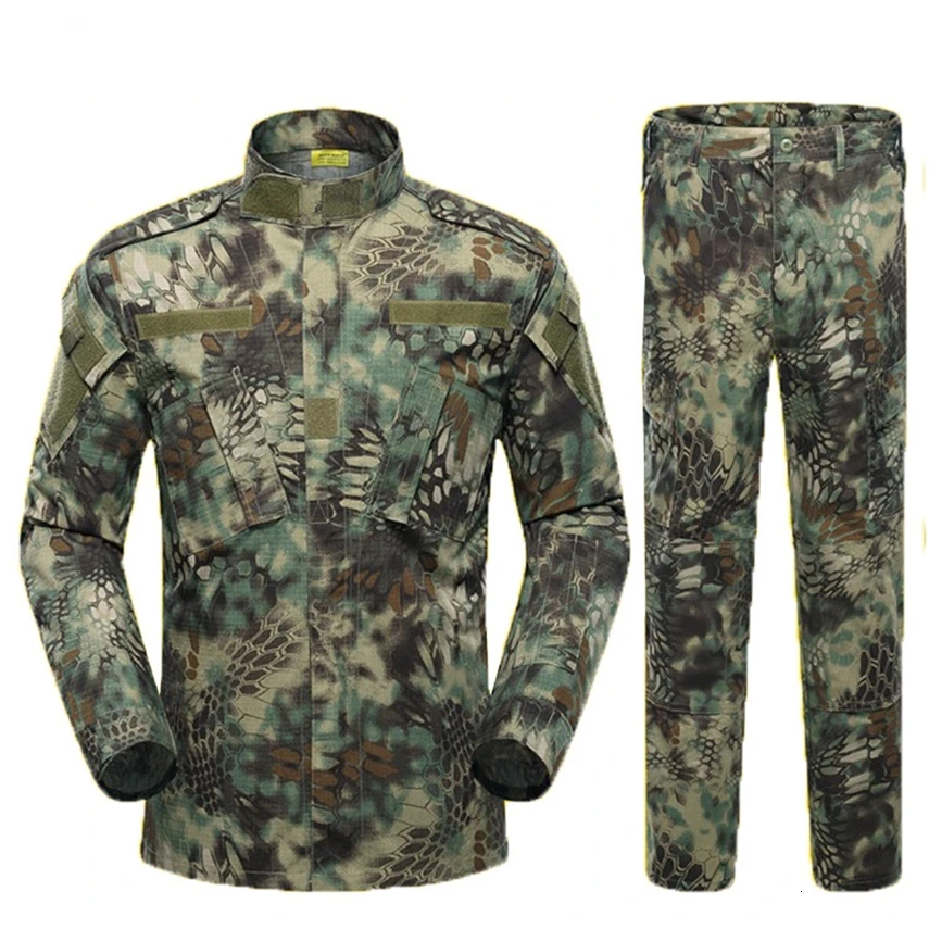 Desert & Jungle Military Jacket Tactical Clothing Warrior Combat-proven Airsoft Uniform Camouflage Suit S-XL Man Costumes ACU