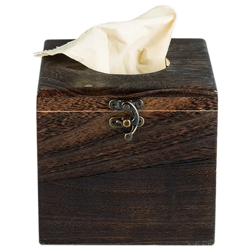 Горячая Распродажа деревянная коробка для салфеток чехол дома отеля паба кафе