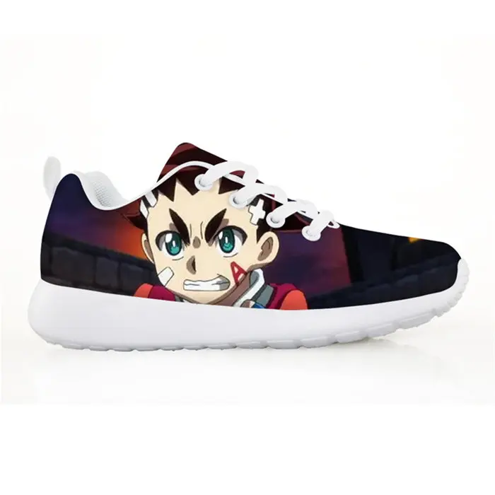 Хаки Новые осенние Beyblade Burst с рисунком детская спортивная обувь для девочек и мальчиков повседневная обувь ультра-легкая мягкая подошва дышащая детская спортивная обувь - Цвет: Хаки