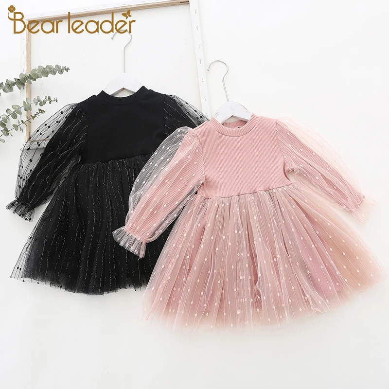 Bear Leader/милый костюм для маленьких девочек Новинка 2021 года Детское Хлопковое