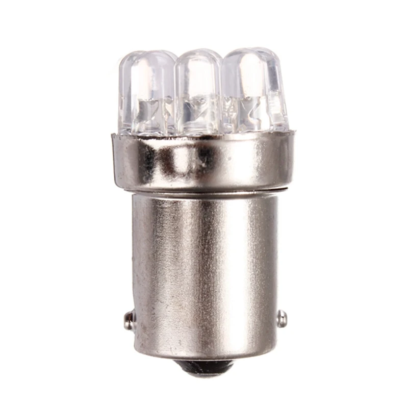 10 шт. янтарно-желтый DC12V BA15S 1156 9 светодиодный автомобильный светильник, задний тормоз, сигнал поворота, парковочные лампы, лампа, поддержка, Прямая поставка