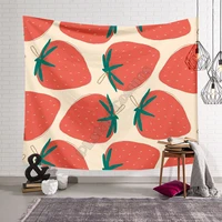 strawberry pattern square blanket tapestry 3d printed tapestrying rectangular home decor wall hanging style 2