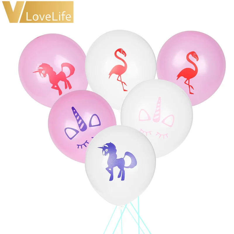 50 шт./компл. единорог фламинго латексный шар украшения для дня рождения Детские