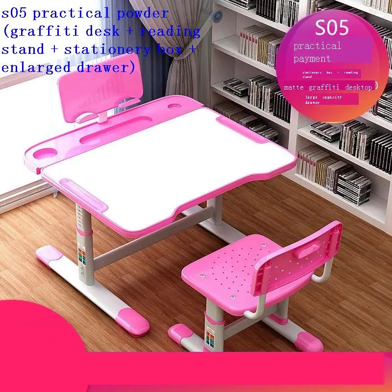 

Письменный стол для детей, регулируемый стол и стул для малышей, детский стол для учебы