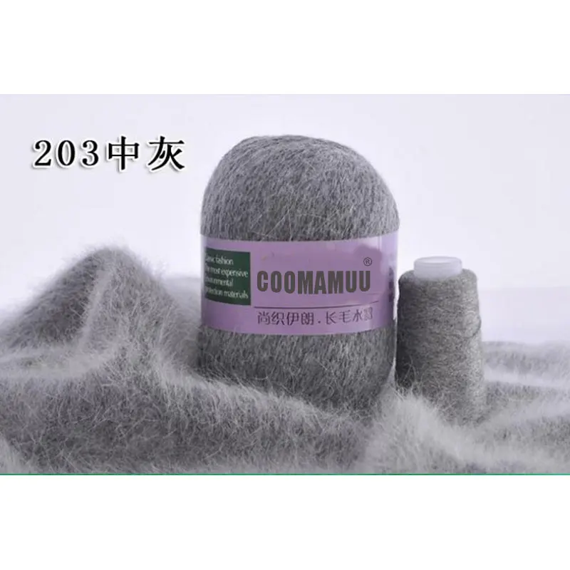 Высококачественная длинная плюшевая норковая кашемировая пряжа 50 + 20 г для осени