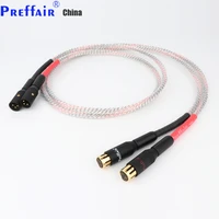 pair hi end valhalla series audio hifi banlance cable xlr male to female audio interconnect cable hifi
