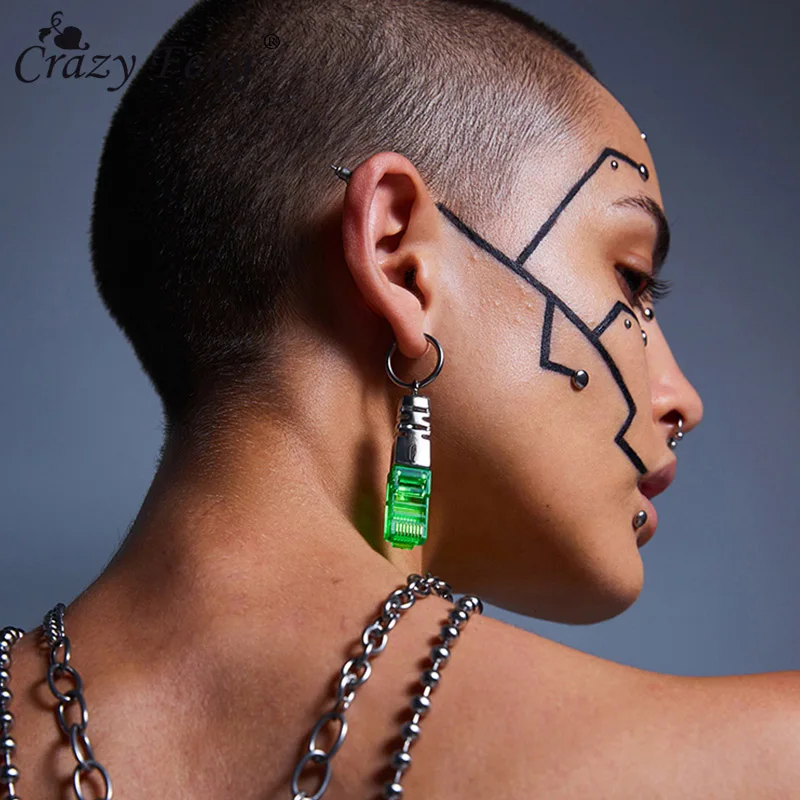 Панк конструкции паровой серьги капли в стиле &quotпанк&quot для мужчин и женщин из