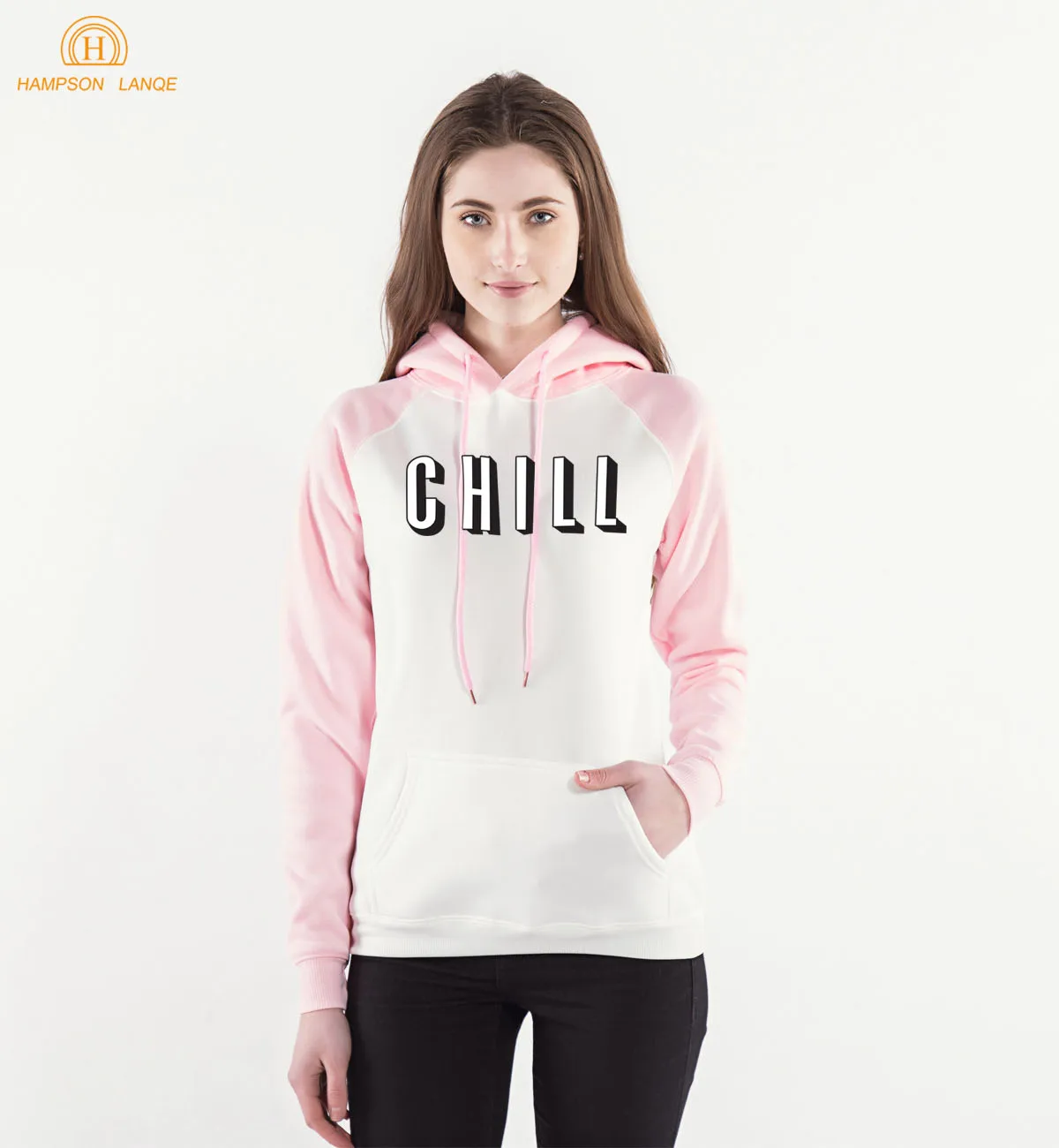 Модный бренд Chill реглан толстовки женские 2020 весна осень Kawaii с капюшоном теплые