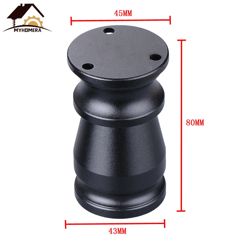 Color A 80mm Myhomera 80 мм-150 мм мебельные ножки, регулируемые ножки для шкафа, дивана, алюминиевый шкаф, журнальный чайный столик, ванная комната, защитная ножка - Цвет: Color A 80mm