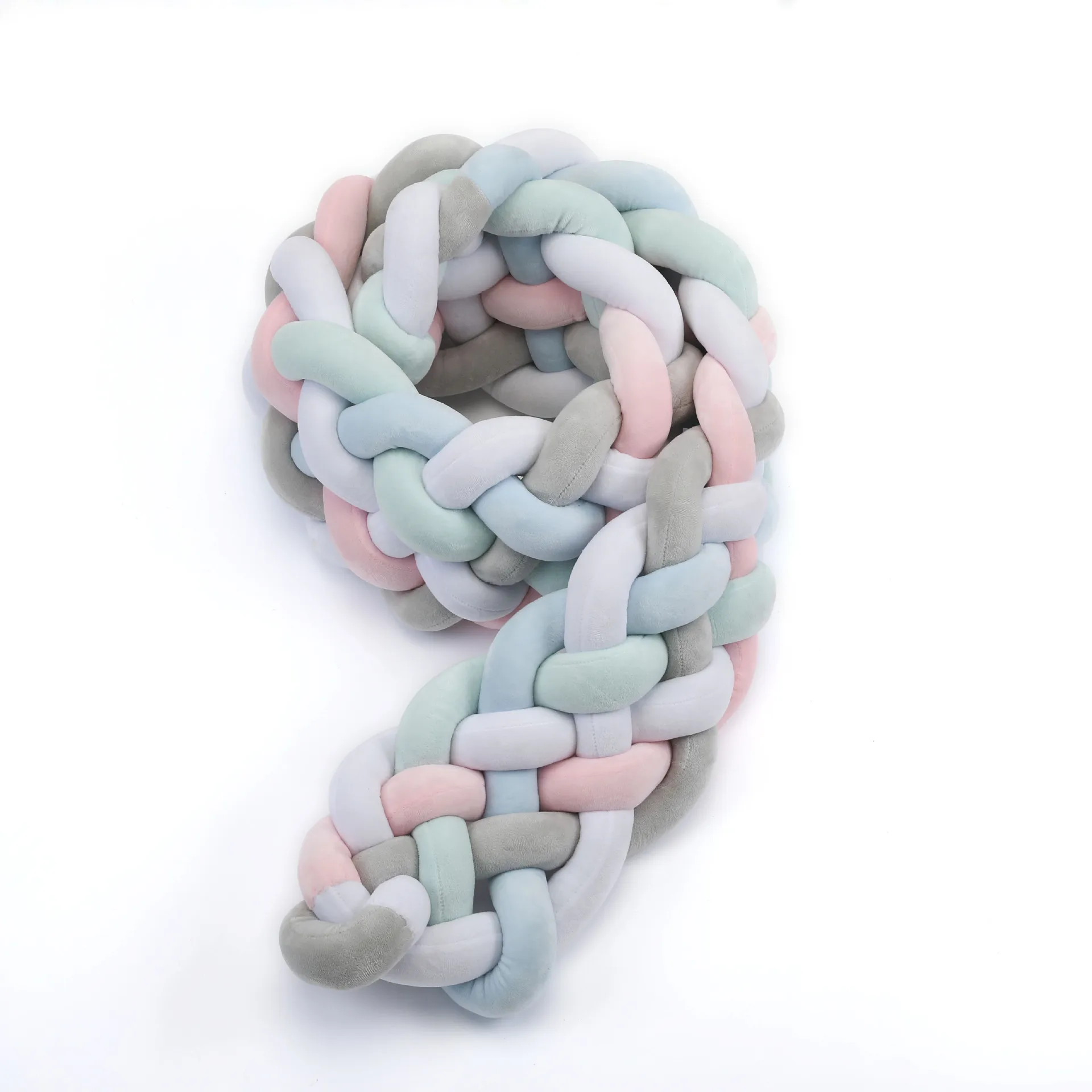 INS длинная плетеная Подушка с узелком для защиты от столкновений бампер детской