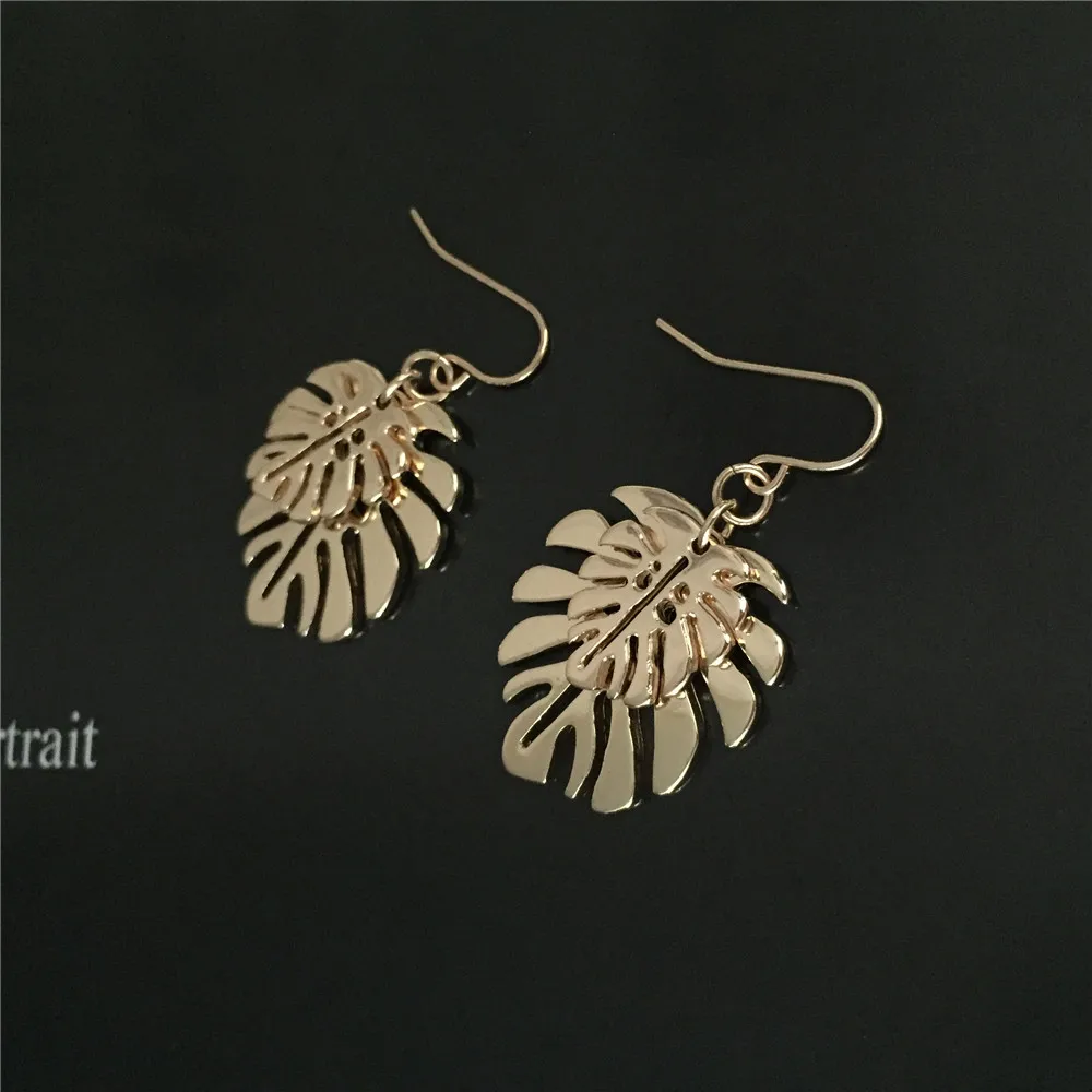 Винтажные женские серьги-подвески золотого цвета висячие серьги с двумя