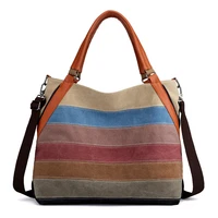 women messenger bags fashion designer handbags ladies canvas patchwork casual shopping shoulder crossbody bag