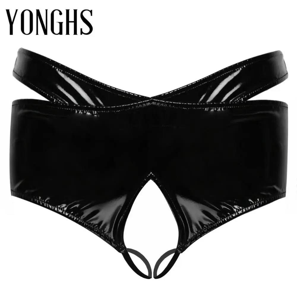 Мужское нижнее белье из искусственной кожи черные брюки 2 предметов