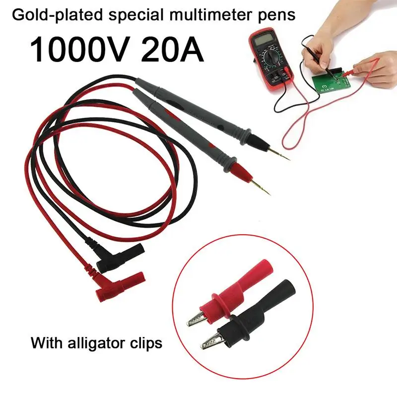 

Super Thin Tip Multimeter Tip IC 20A Voltmeter Lead Probe Cable SMD Test 1000V Digital Multimeter Tip Ammeter SMT Tester Needle