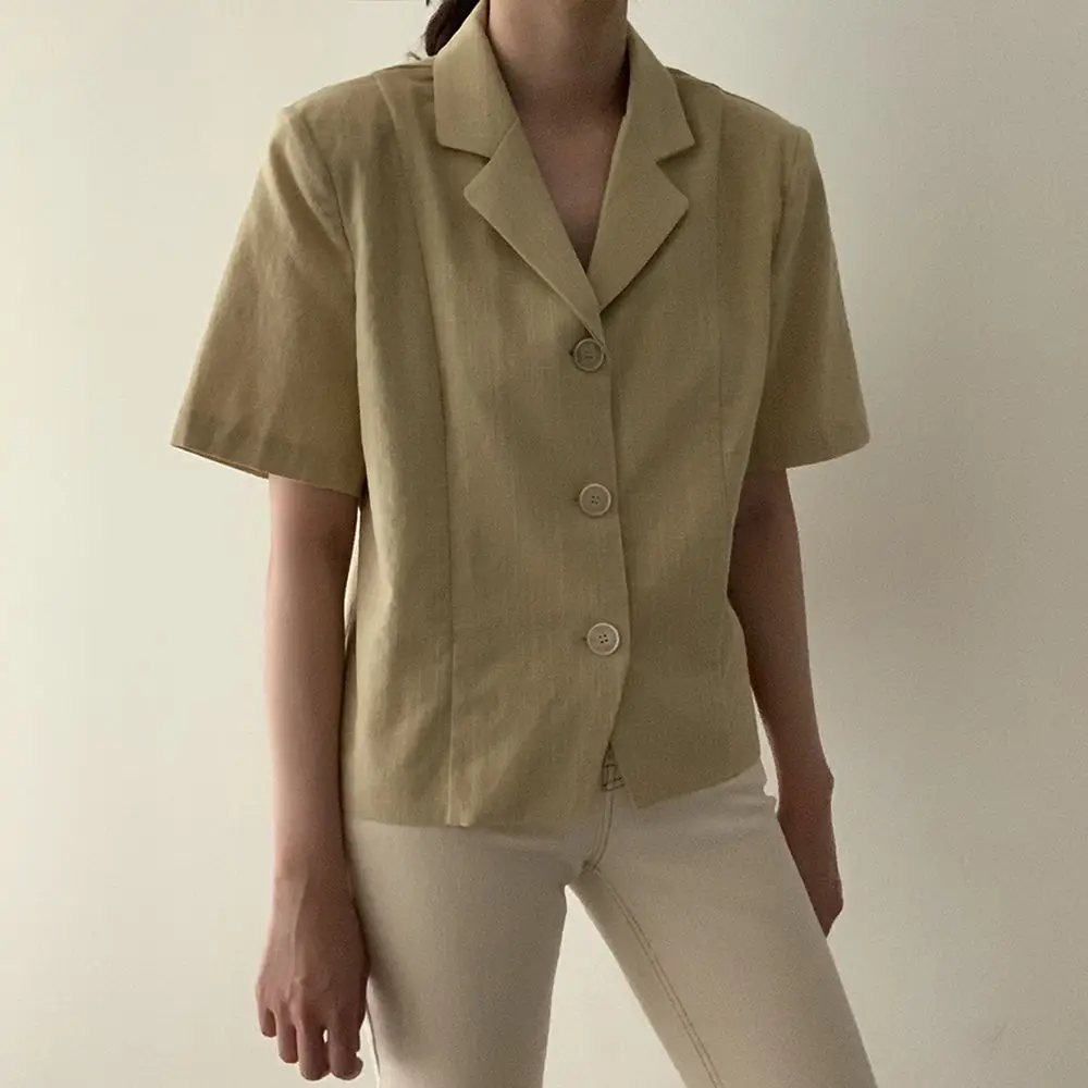 

short sleeve coat women summer 02150#