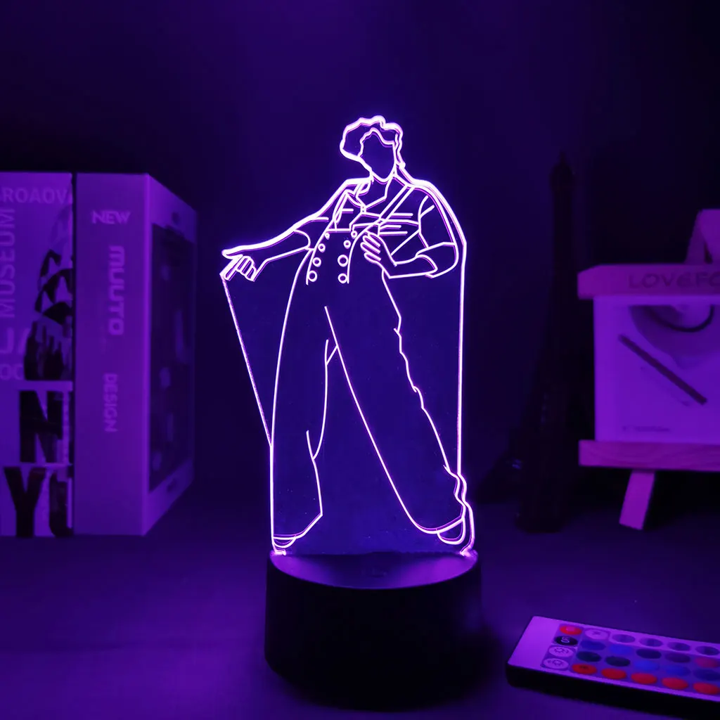 Art Abstract Harry Figure 3D Night Light Touch Projection Style Display Suitable For Gifts Children Room Decoration Bedside Lamp | Лампы и
