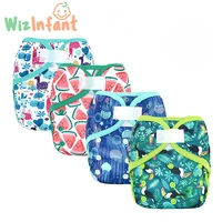 wizinfant 2021 washable eco friendly cloth diaper ecological adjustable nappy reusable diaper fitstablefit 3 15kg baby