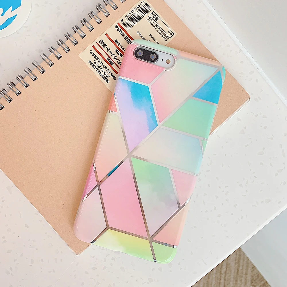 Чехол для телефона SUYACS Fantasy Dream marble для iPhone 11 Pro Max 7 8 Plus X XR XS Max 6 6S гальванический геометрический мягкий чехол-накладка