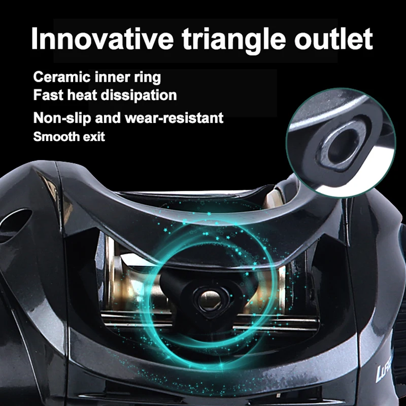 

Lurekiller Jigging fishing reel Slow fishing baitcasting Jigging Reel low profile casting Reel Double Spool Sea 400HG Boat Reel