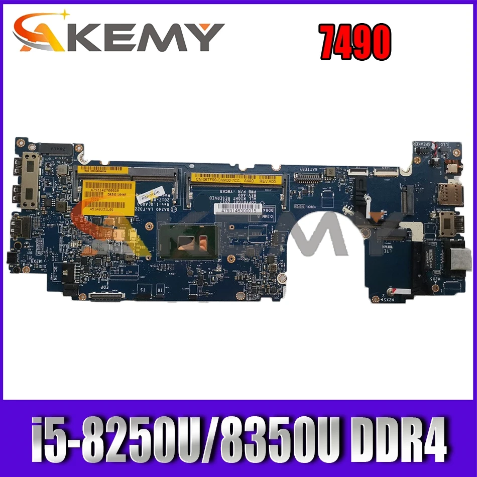 

CN-0YKF3V 0YKF3V 0R462V для DELL Latitude 7490 материнская плата для ноутбука DAZ40 LA-F322P W/ i5-8250U/8350U DDR4 100% полностью протестирована
