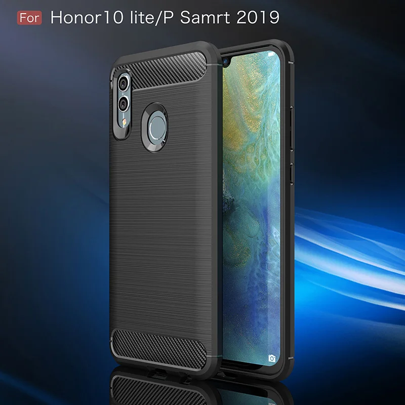Чехол из углеродного волокна для Huawei Honor 10 Lite P Smart 2019 роскошные чехлы силиконовый