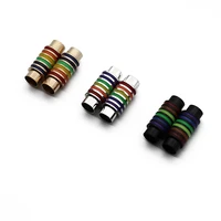 4pcslot 6mm hole gold black copper rainbow magnetic clasps for bracelet connectors leather cords bracelets jewelry marking