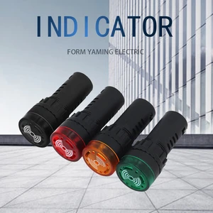 10 шт., звуковой индикатор 16 мм22 мм, фотовспышка с тревогой, 12 В, 24 В, 220 В