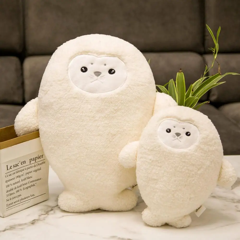 

1pc 50/60cm Soft Down Cotton Lying Seal Plush Toys Lovely Stuffed Animal Doll Kawaii Pillow Home Decor Brinquedos Gift for Kids