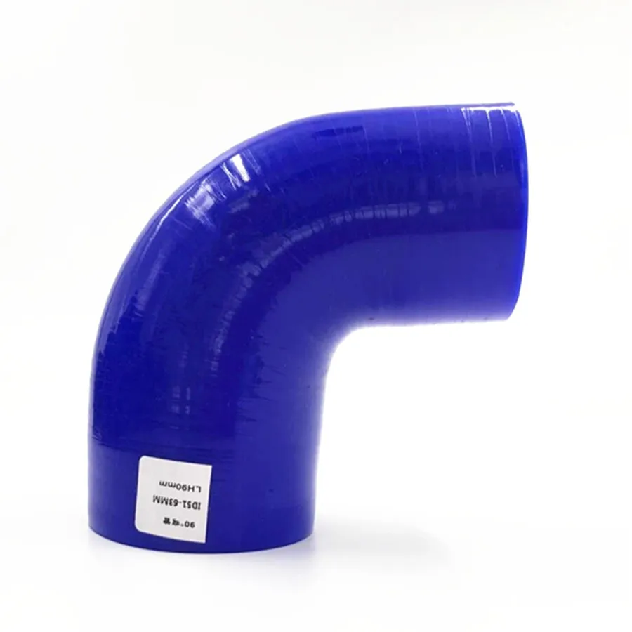 

Blue 51mm to 63mm/70mm Silicone 90 Degree Elbow Reduce Hose/2" inch to 2.24" inch/2.36"/2.76"/3"inch Hose