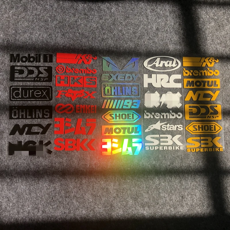 1Pcs Refit Reflective Stickers Motorcycle Side Strip Bike Helmet Sticker Car Styling Decals for YAMAHA Honda Suzuki KTM Kawasaki |