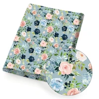 polyester cotton fabric sheet flowers printed cartoon cloth fabrics for diy craft dress home textile sewing supplies 45145cm