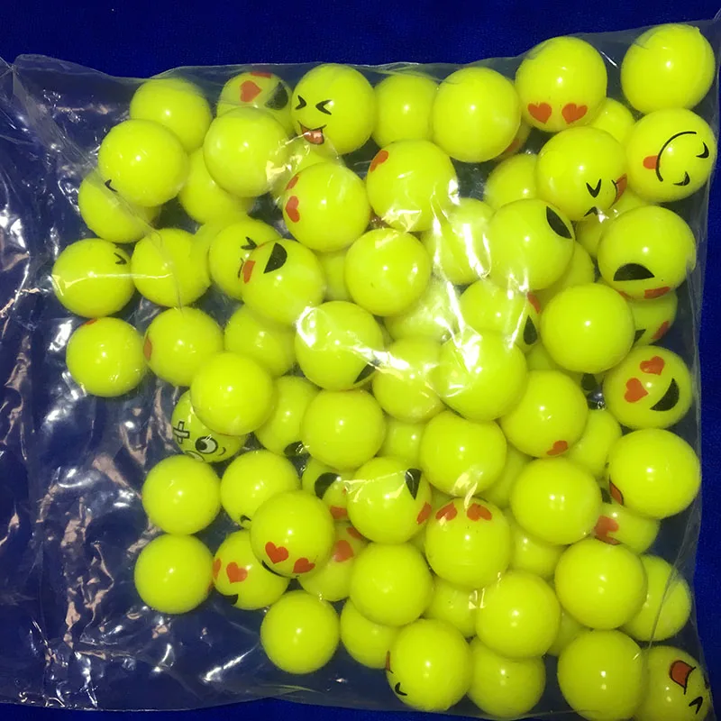 32 мм улыбка прыгающий мяч желтое лицо прыгающие Мячи Детские уличные игровые