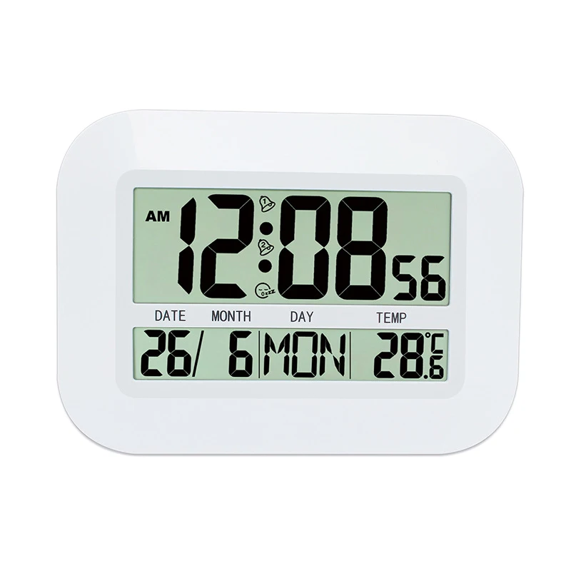 

Digital Alarm Clock Large LCD Display Snooze Countdown Backlight Electronic Desk Time Thermometer Table Watch Clock Desk Clocks