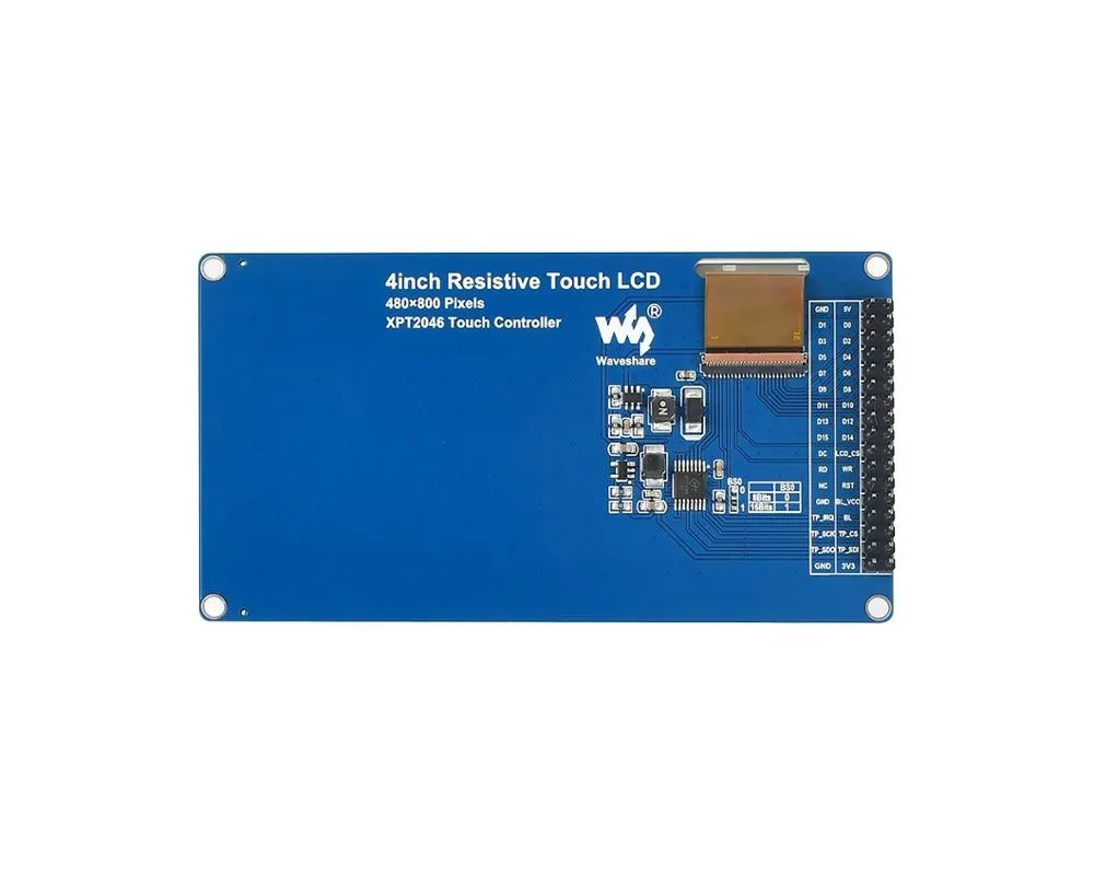 Parallel interface. Touch lcd 1.28 inch waveshare. interface 8080.