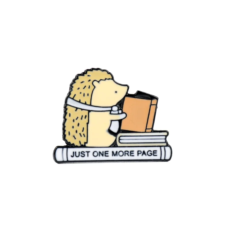 Волшебник книга булавки Ежик еще одна страница брошь значки рубашка сумка