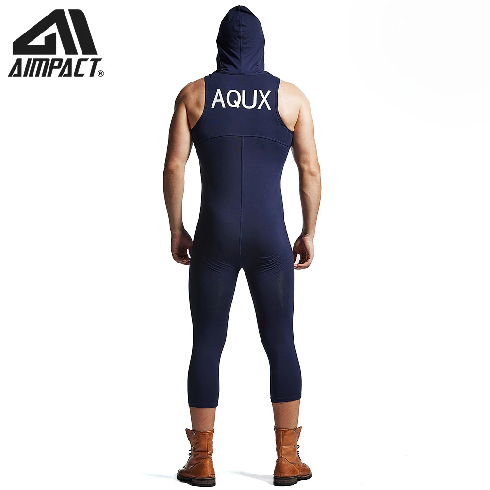 Мужской цельный комбинезон пижама на молнии спортивная одежда боди со шлейфом