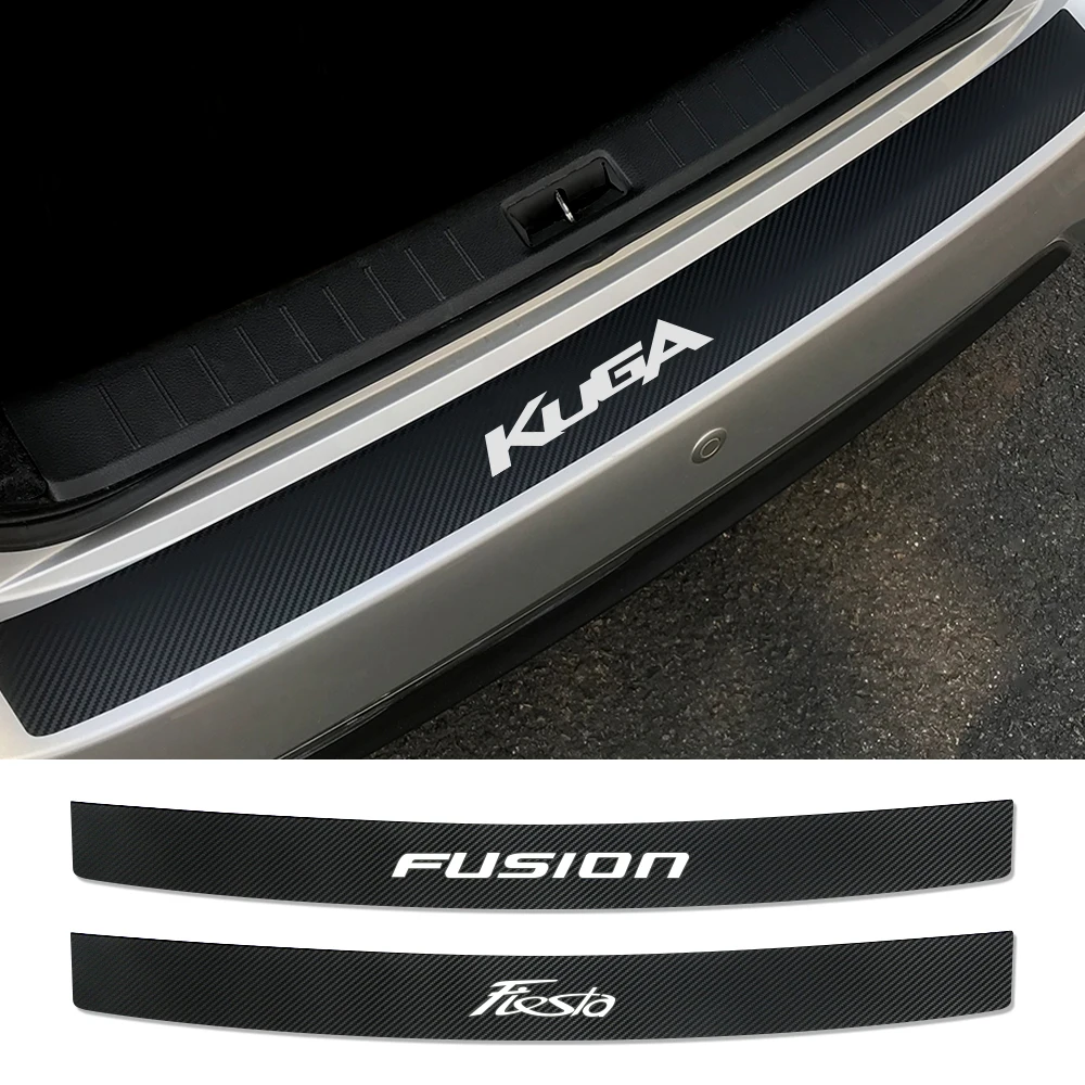 

Car Rear Bumper Protector Sticker For Ford Fiesta Mondeo Fusion Explorer Escape Shelby Edge Ecosport Kuga Mustang ST Accessories