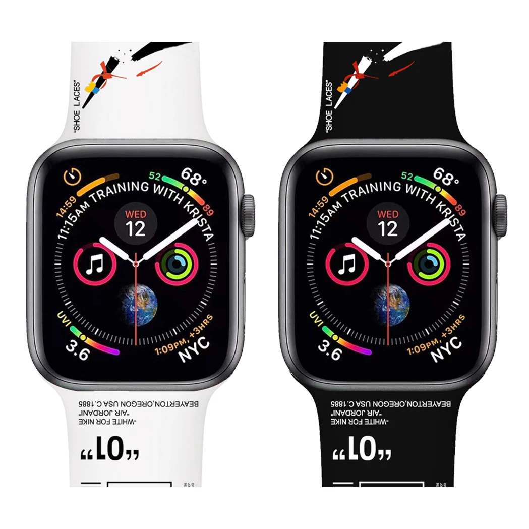 

strap for apple watch series 7 Band 41mm 45mm silicone correa sport bracelet Wristband iWatch 4 5 se 6 44mm 40mm 38mm 42mm band